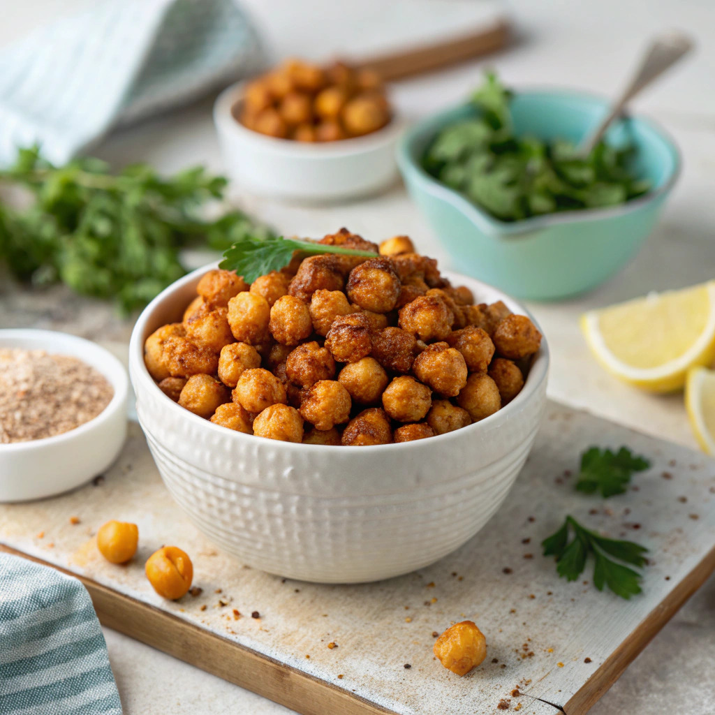 air fryer chickpeas recipe – crispy roasted snack image 1