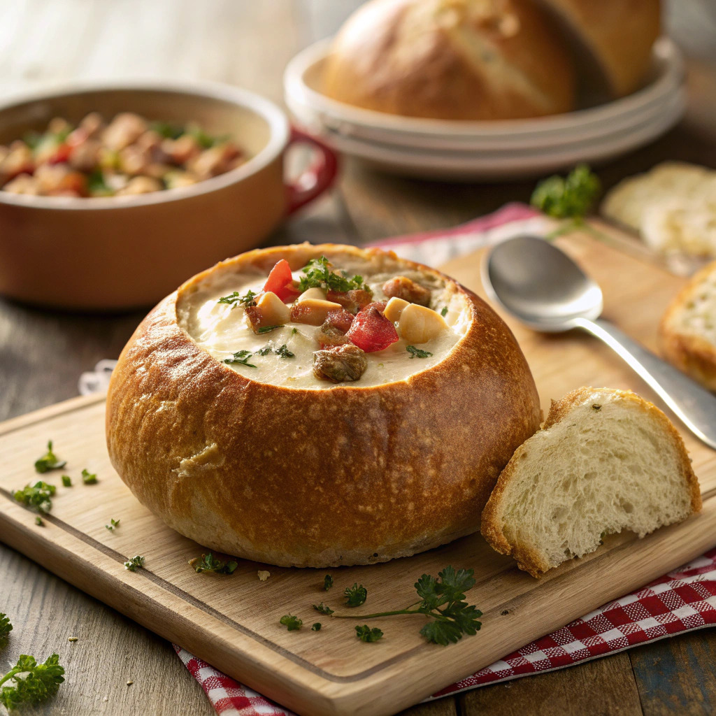bread bowl recipe – perfect for soup and dips image 1