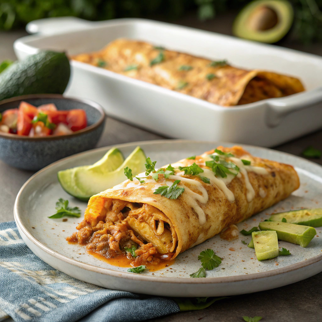 chicken enchilada recipe – cheesy and perfectly rolled image 1