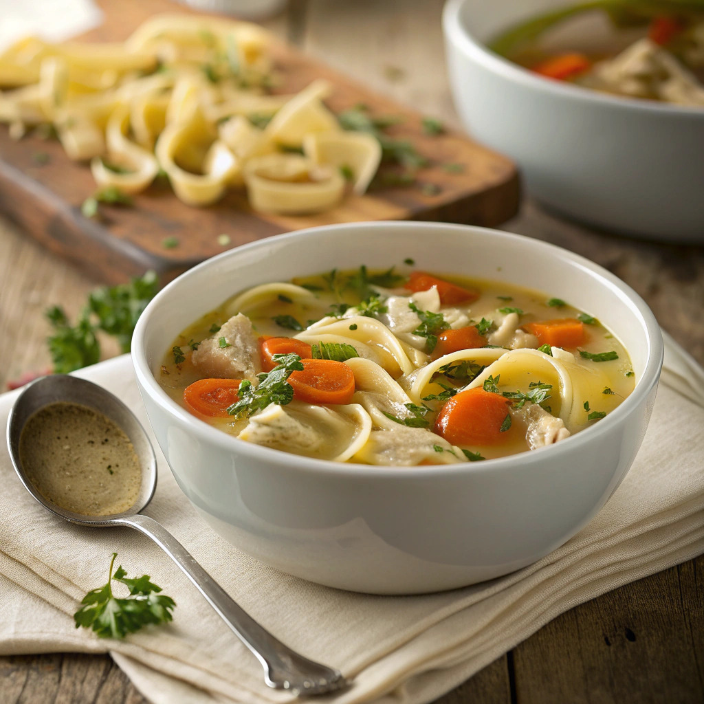 chicken noodle soup crock pot recipe – set it and forget it comfort image 1