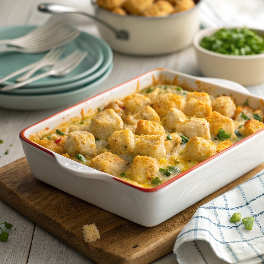chicken tater tot casserole recipe – comfort food classic image 1