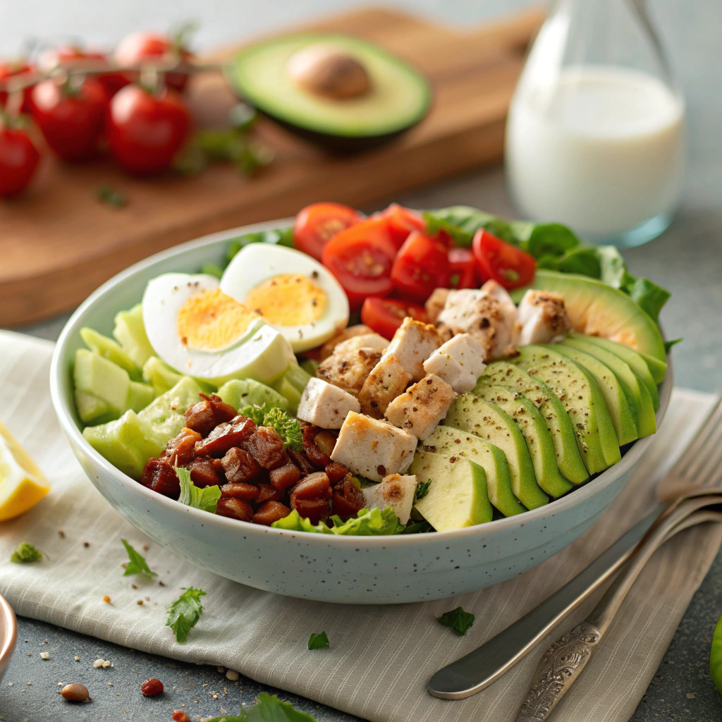 cobb salad recipe – loaded with protein and veggies image 1