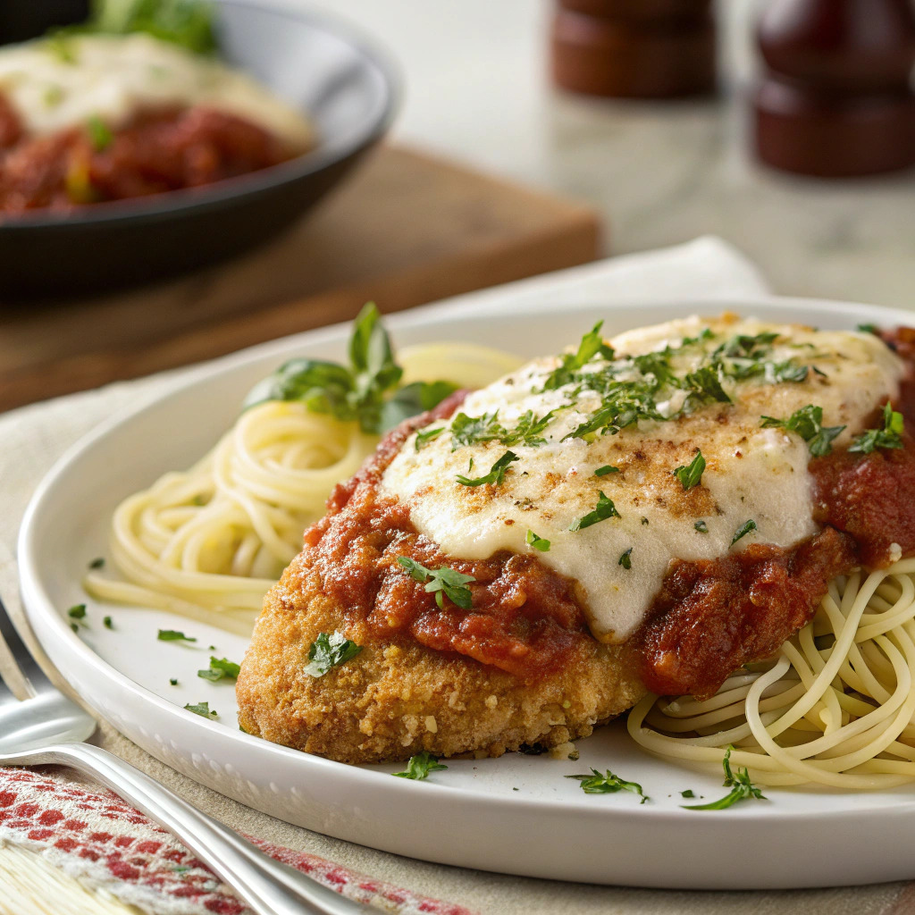 easy chicken parmesan recipe – breaded, baked, and delicious image 1