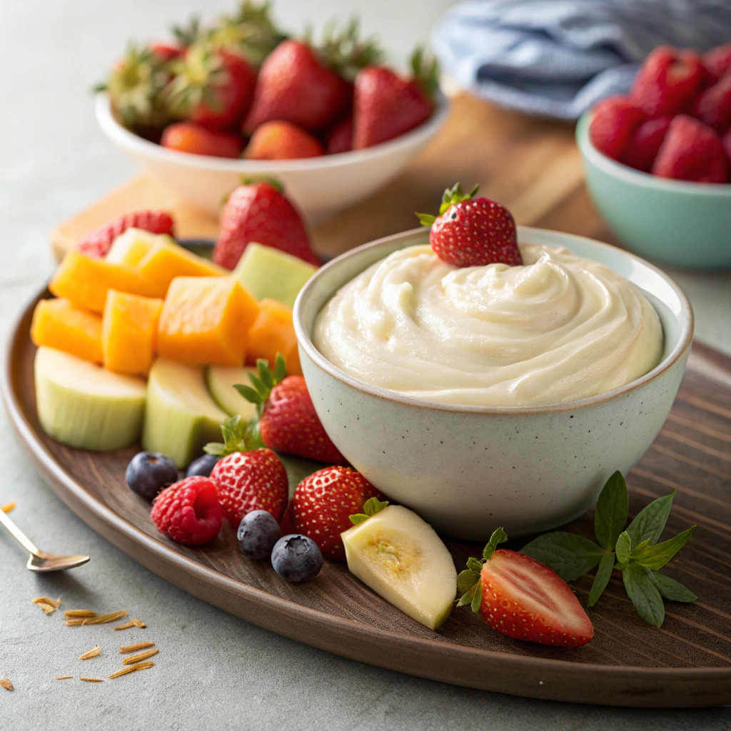 fruit dip recipe – sweet and creamy for any fruit image 1