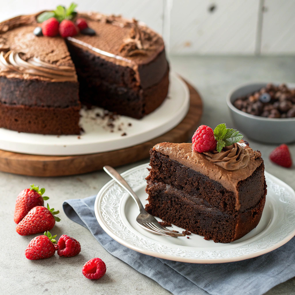 healthy chocolate cake recipe – moist and guilt free image 1