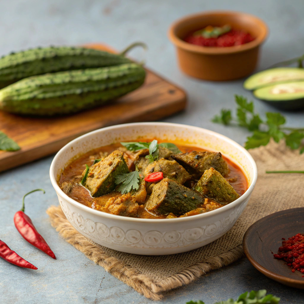 karela recipe indian – bitter gourd curry image 1