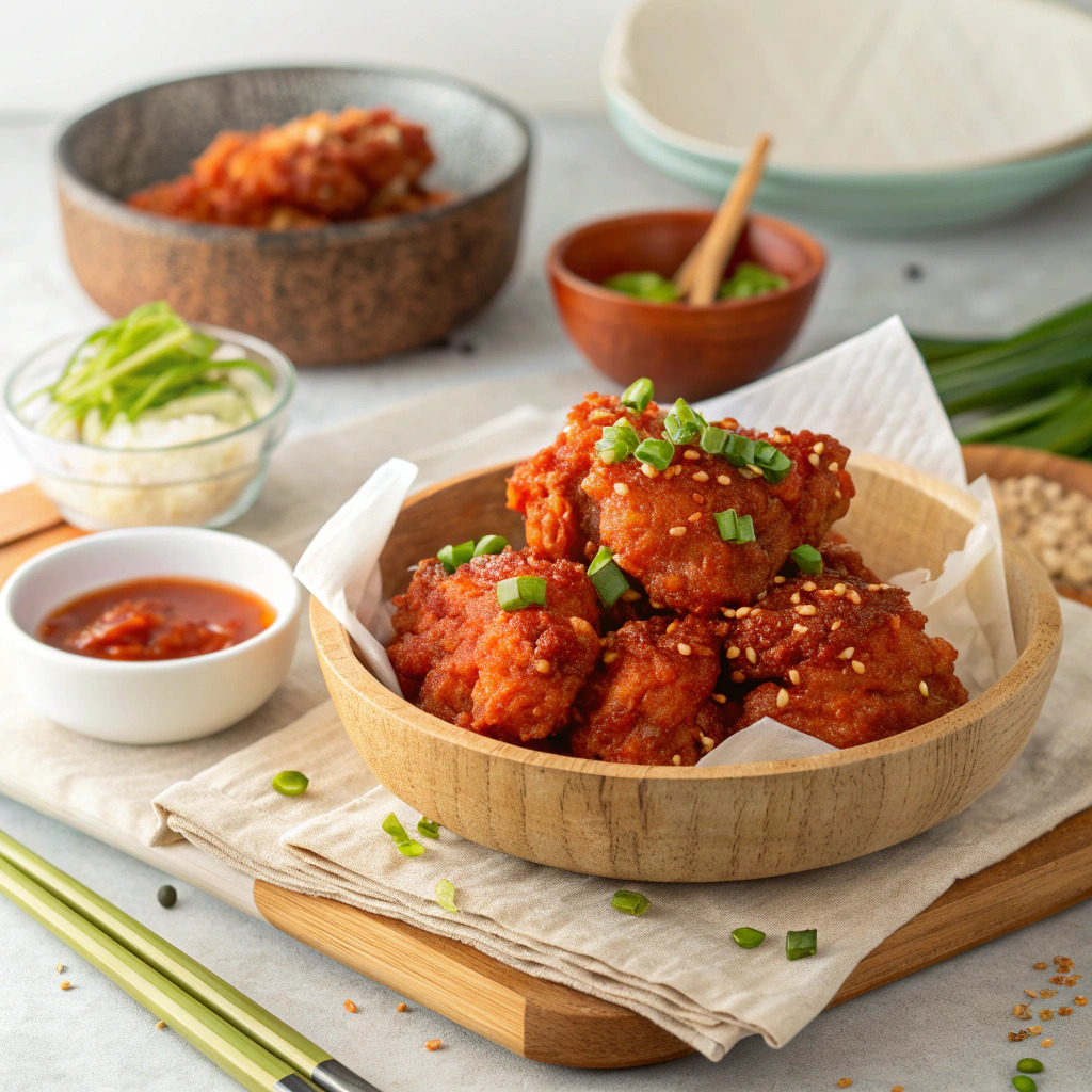 korean fried chicken recipe – double fried crispy perfection image 1