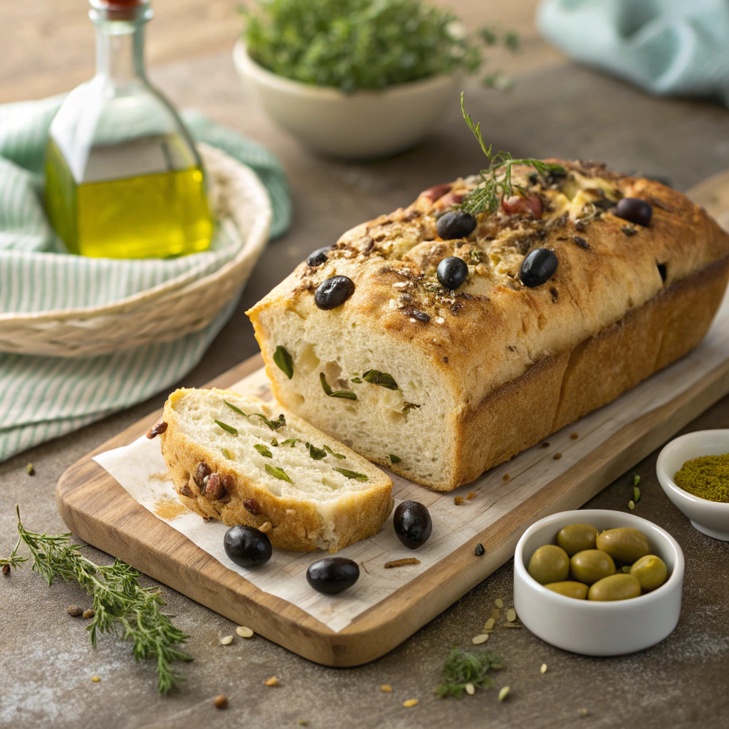 olive bread recipe – savory mediterranean loaf image 1