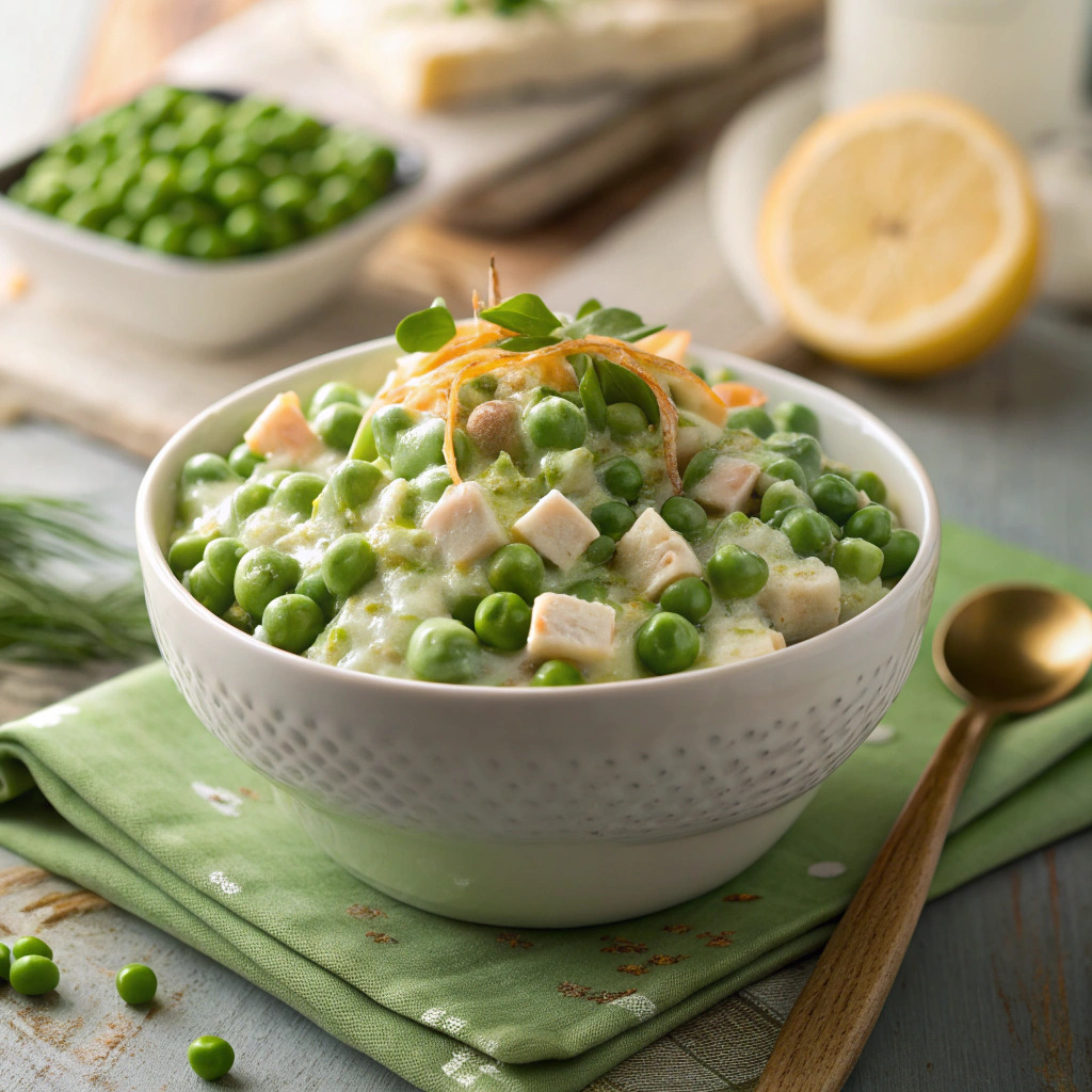 pea salad recipe – creamy and crunchy classic image 1