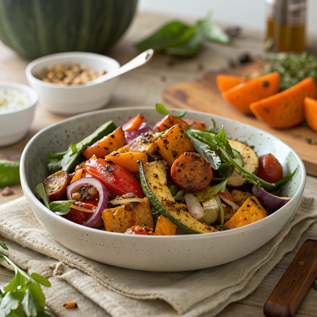 roasted vegetable salad recipe – warm and hearty image 1