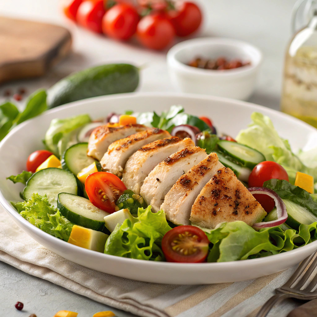 salad with chicken recipe – protein packed and satisfying image 1