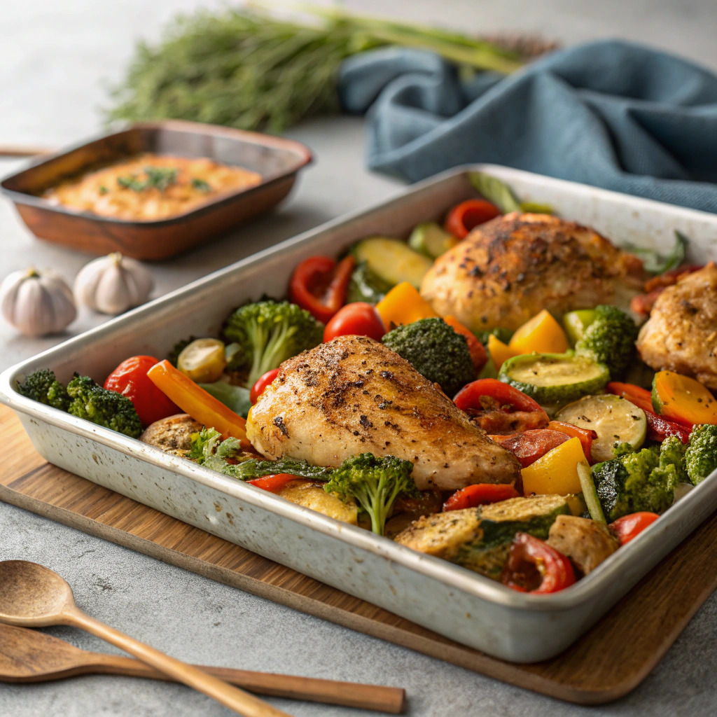 sheet pan chicken and veggies recipe – one pan wonder image 1