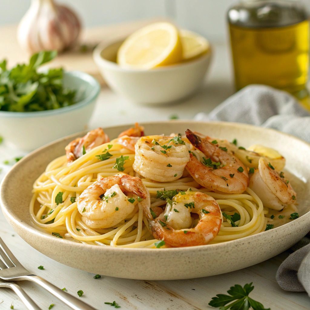 shrimp scampi pasta recipe – garlicky and buttery perfection image 1