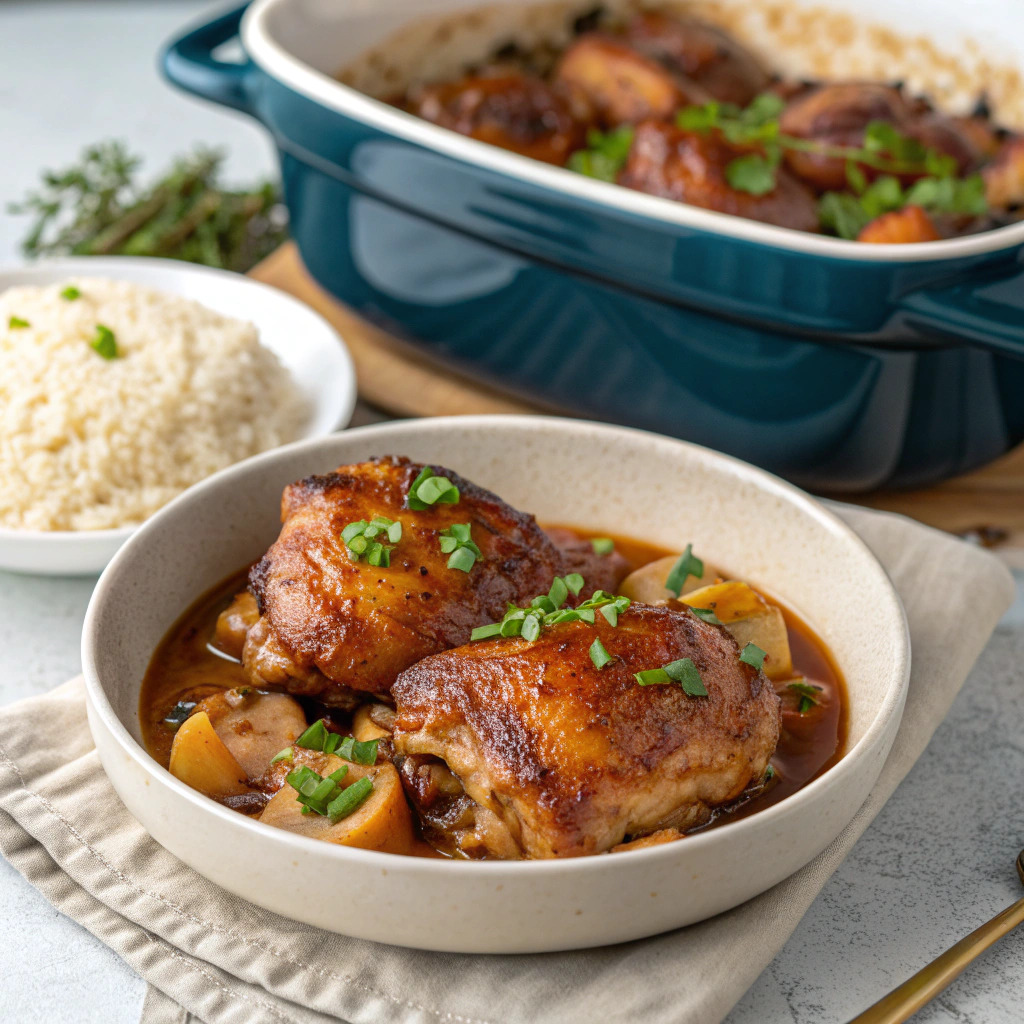 slow cooker chicken thighs recipe – tender and juicy image 1