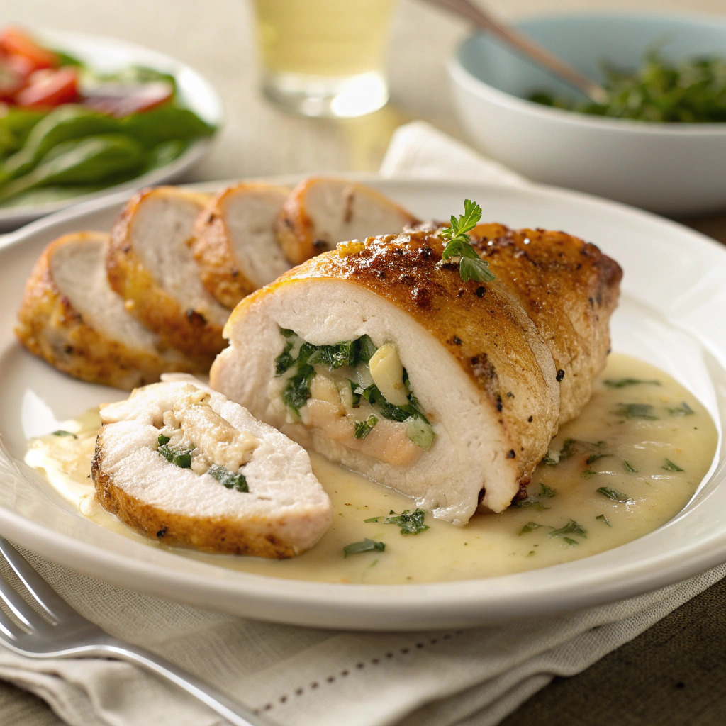 stuffed chicken recipe – juicy with creamy filling image 1
