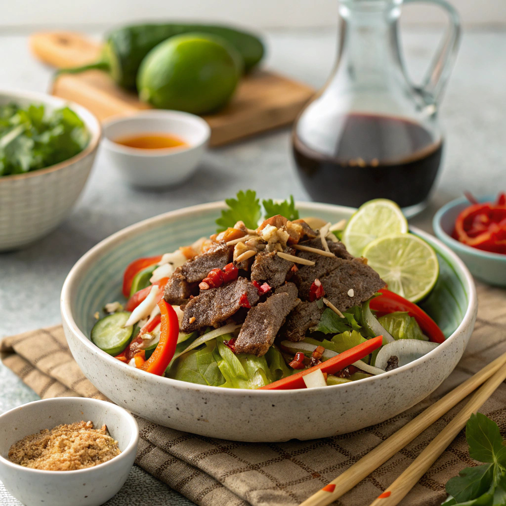 thai beef salad recipe – spicy, fresh, and flavorful image 1